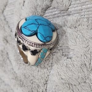 Turquoise Cross Ring